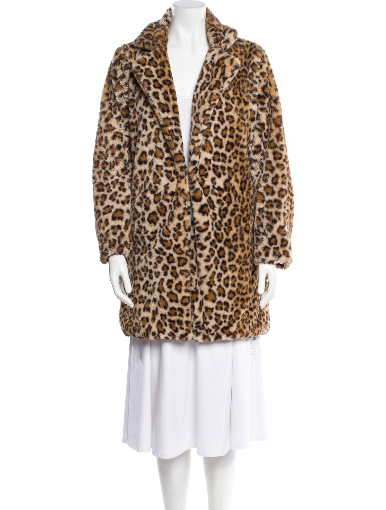 I.AM.GIA Animal Print Faux Fur Coat