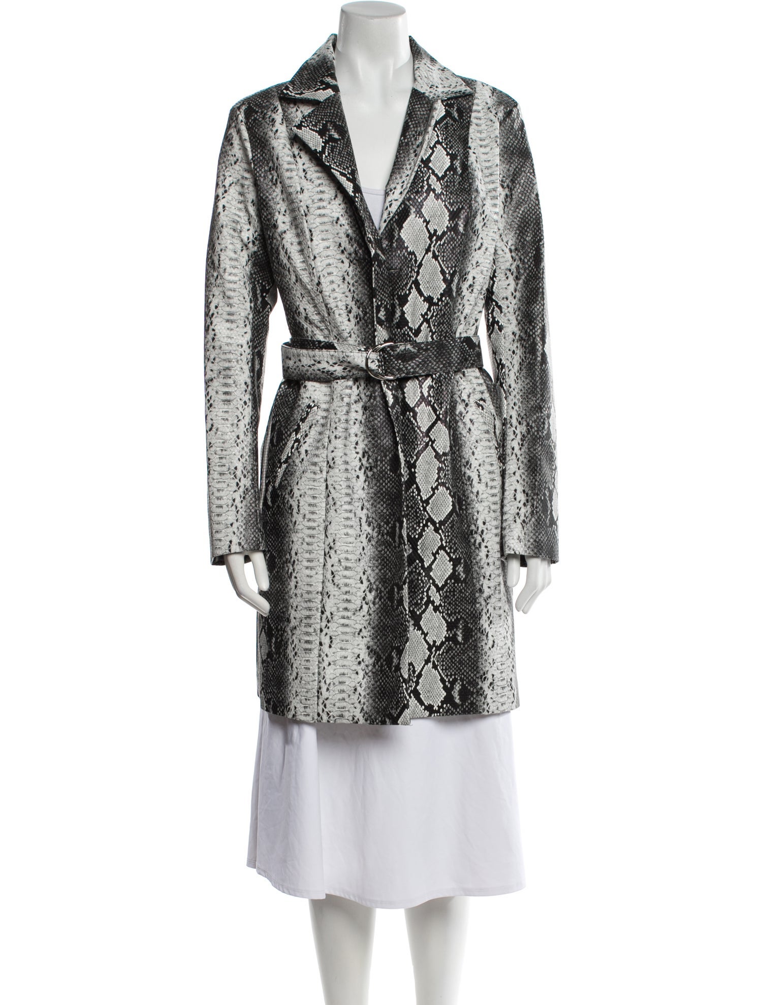 I.AM.GIA Animal Print Trench Coat