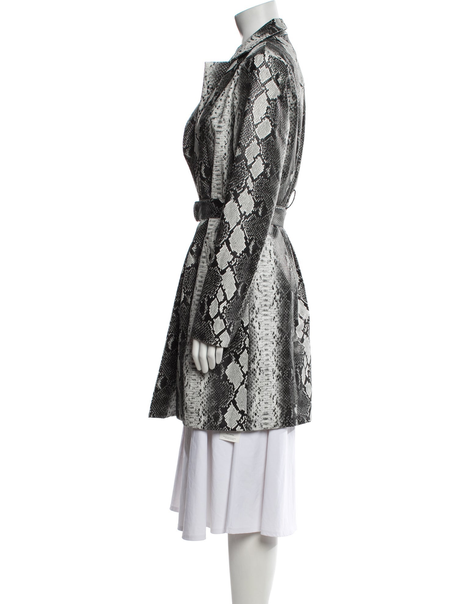 I.AM.GIA Animal Print Trench Coat