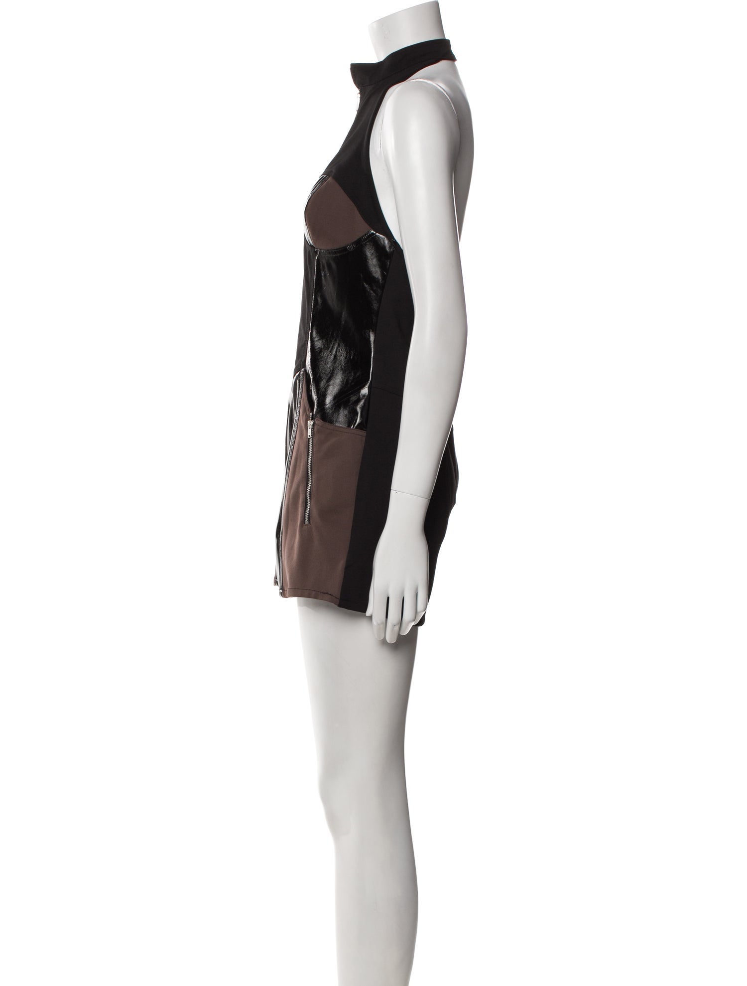 I.AM.GIA Nylon Colorblock Pattern Romper w/ Tags