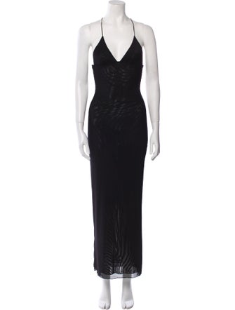 I.AM.GIA V-Neck Long Dress