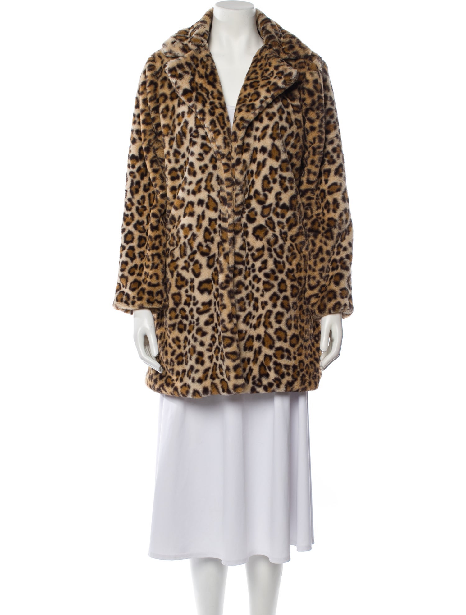 I.AM.GIA Animal Print Faux Fur Coat