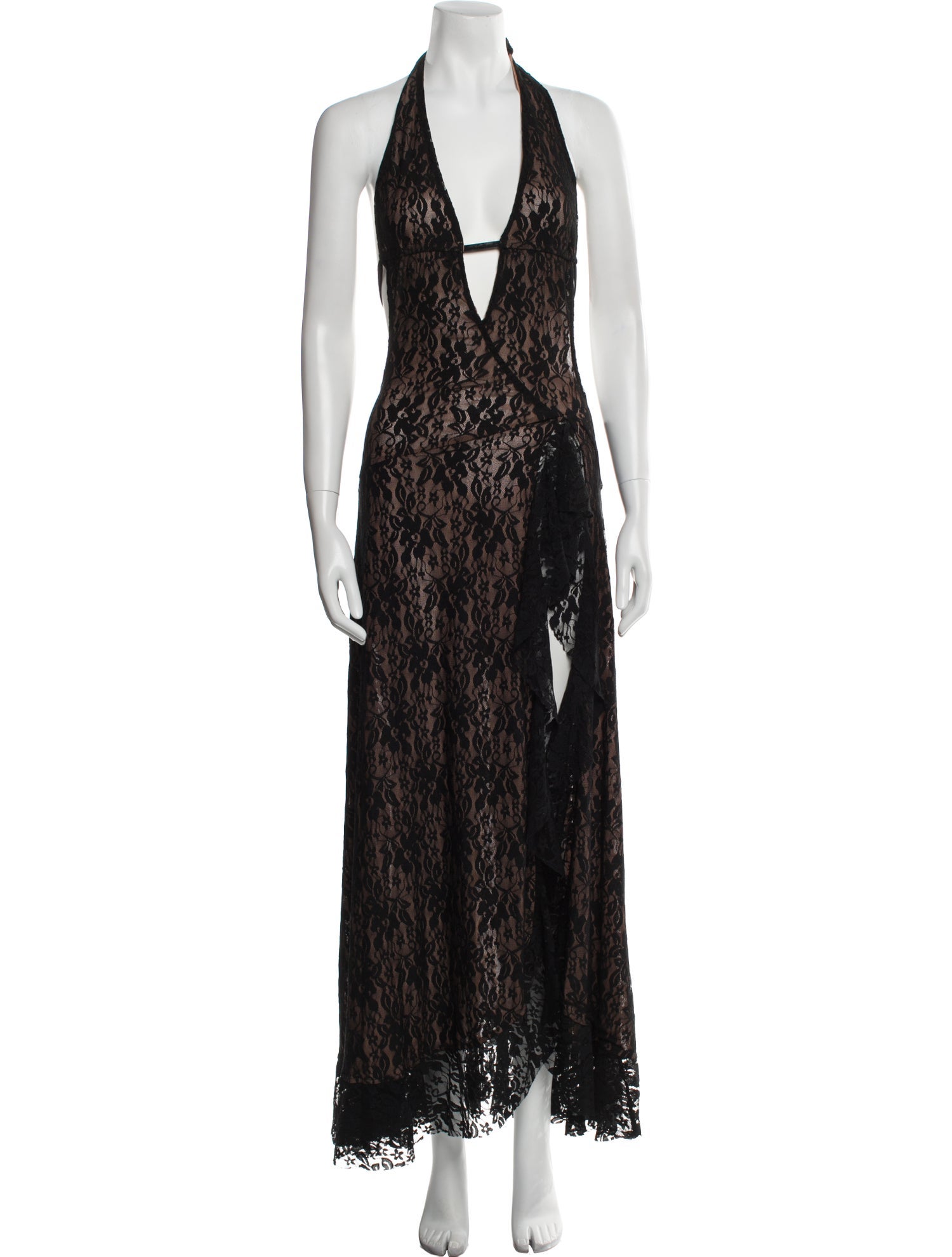 I.AM.GIA Lace Pattern Long Dress
