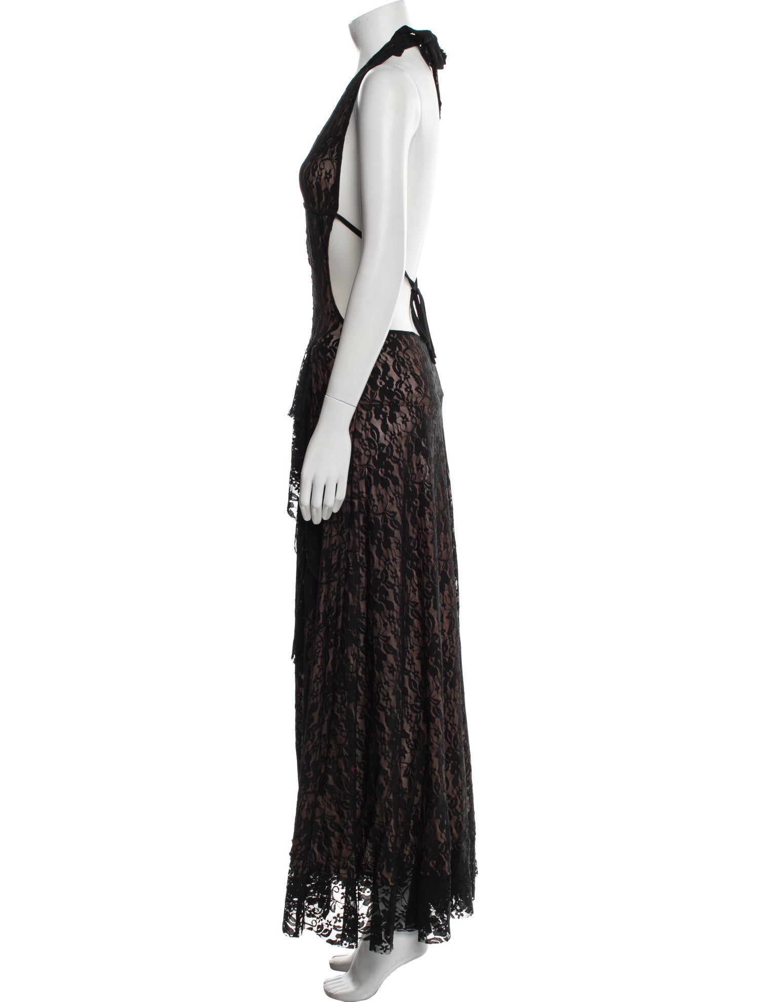 I.AM.GIA Lace Pattern Long Dress