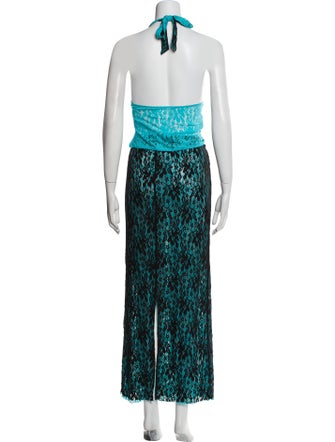 I.AM.GIA Silk Lace Pattern Skirt Set