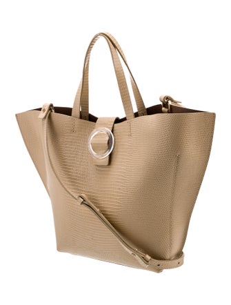 IMAGO-A Embossed Leather Top Handle Bag