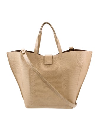 IMAGO-A Embossed Leather Top Handle Bag