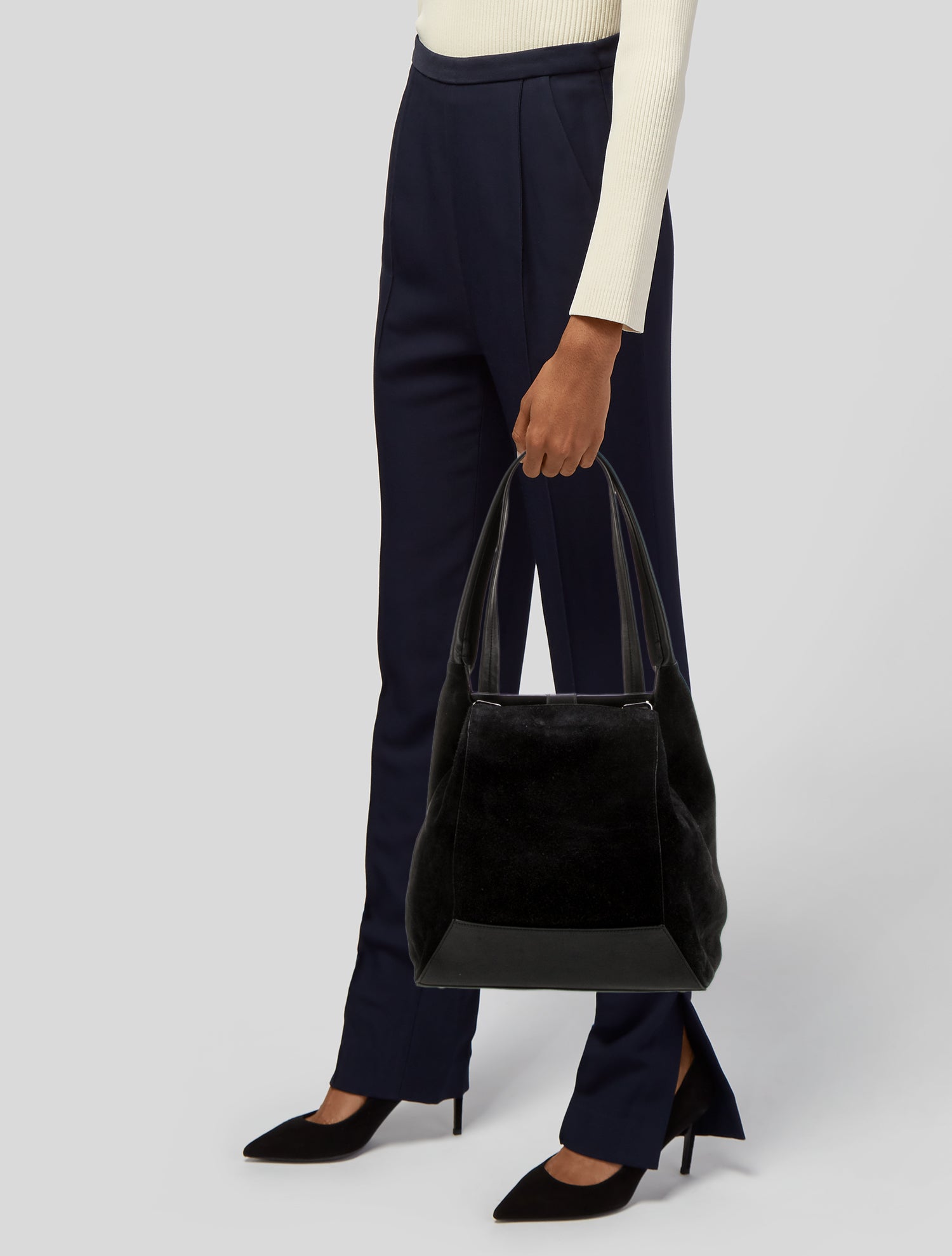 IMAGO-A Suede Shoulder Bag