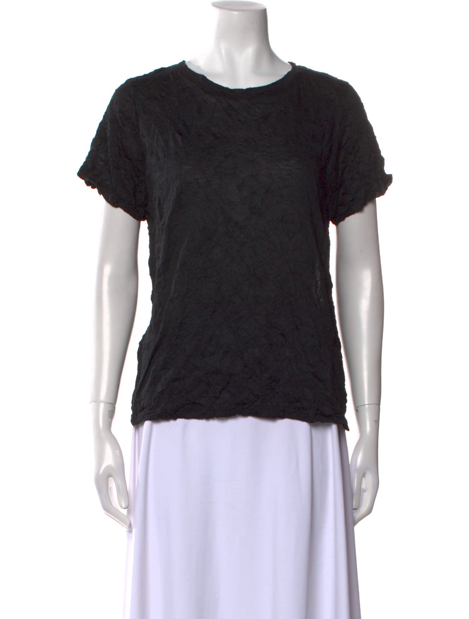 Issey Miyake Cauliflower Crew Neck Short Sleeve T-Shirt