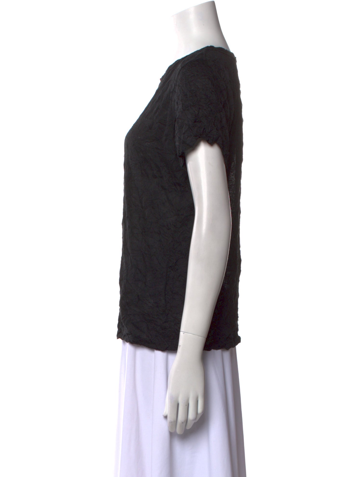 Issey Miyake Cauliflower Crew Neck Short Sleeve T-Shirt