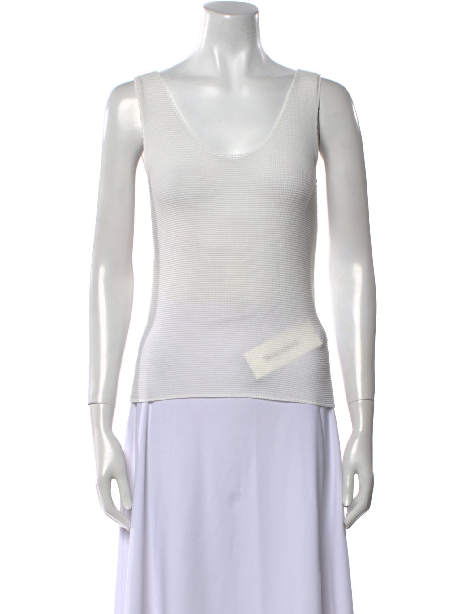 Issey Miyake Cauliflower Scoop Neck Sleeveless Top