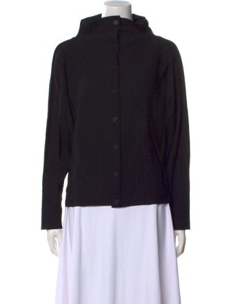 Issey Miyake Cauliflower Mock Neck Long Sleeve Sweatshirt