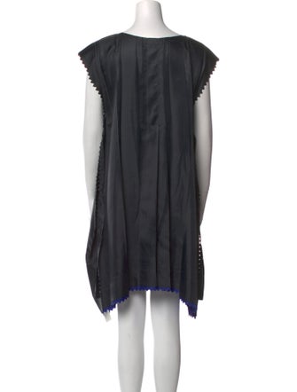 Issey Miyake Cauliflower Scoop Neck Knee-Length Dress
