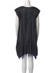 Issey Miyake Cauliflower Scoop Neck Knee-Length Dress