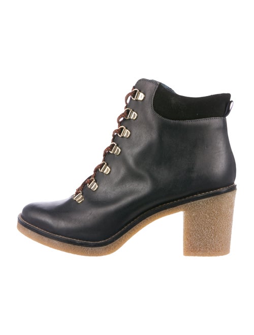 Miista Leather Ankle Boots Black