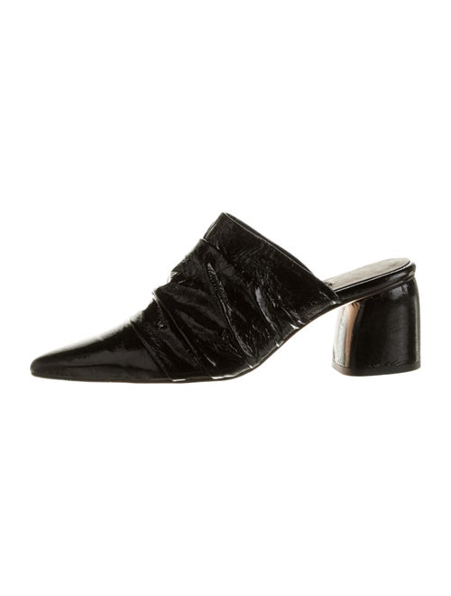 Miista Patent Leather Mules Black