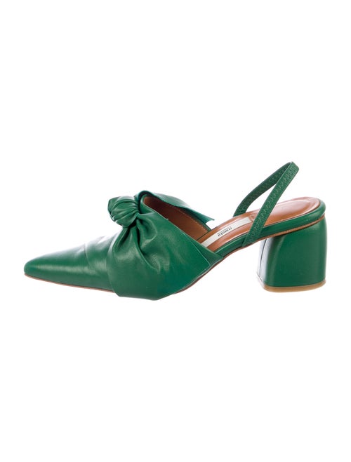 Miista Leather Pumps Green