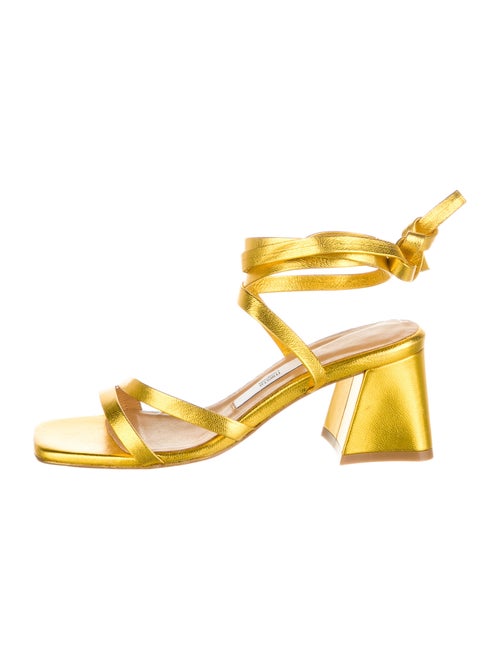 Miista Leather Sandals Yellow