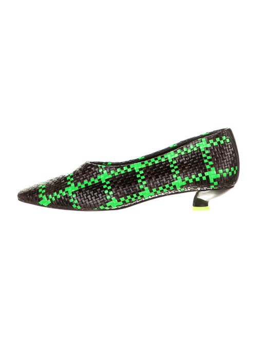 Miista Printed Braided Accents Pumps Black
