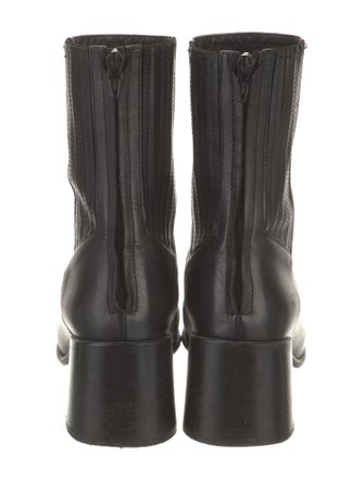 Miista Leather Sock Boots
