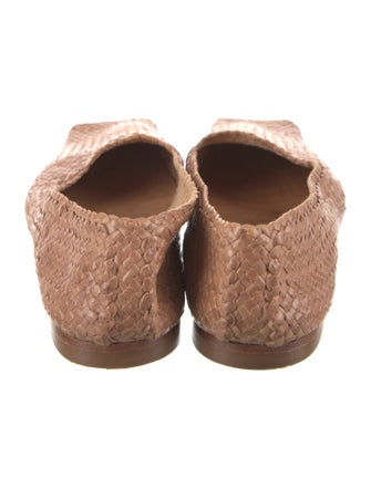 Miista Leather Braided Accents Loafers