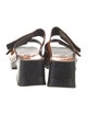 Miista Patent Leather Studded Accents Slides