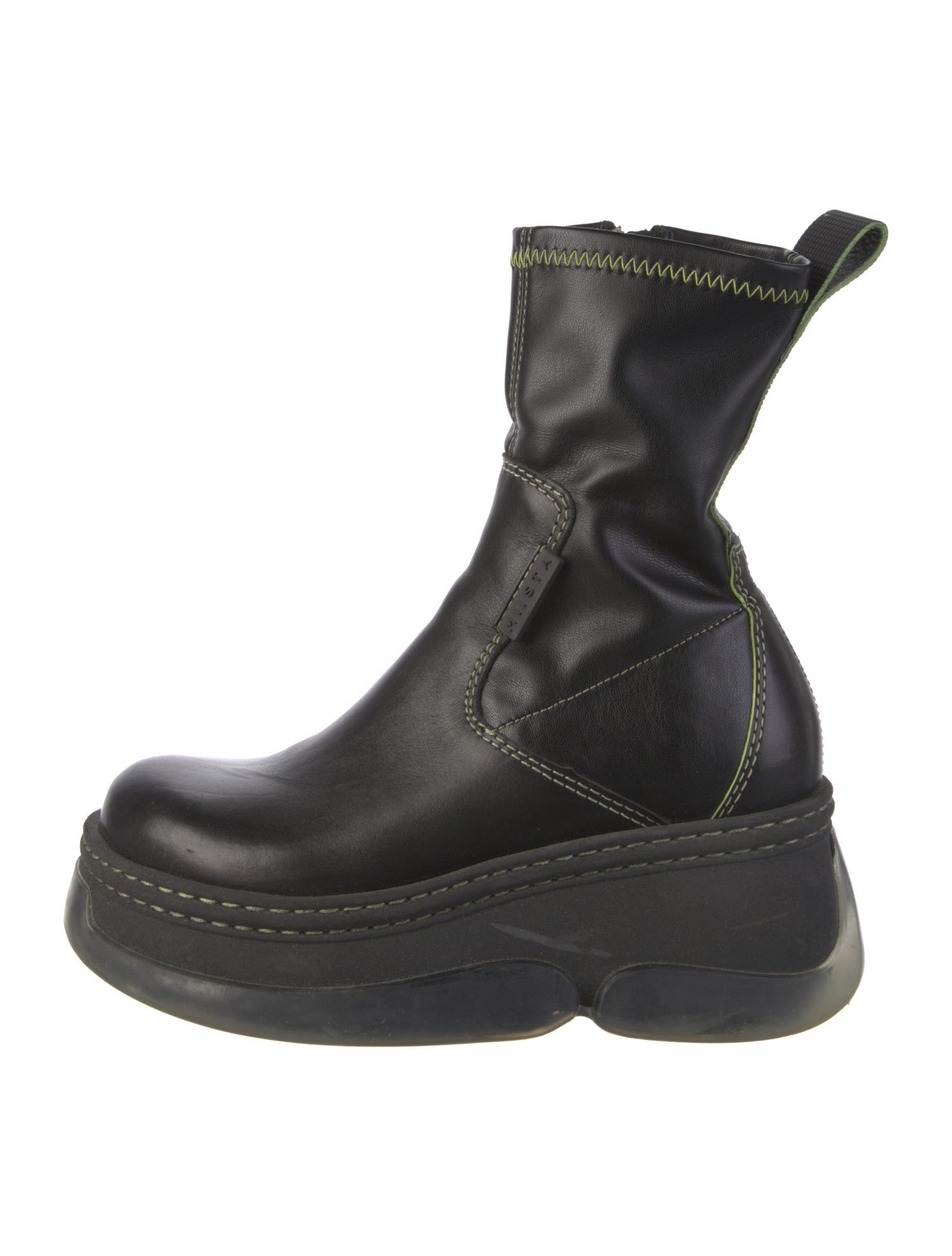 Miista Leather Sock Boots