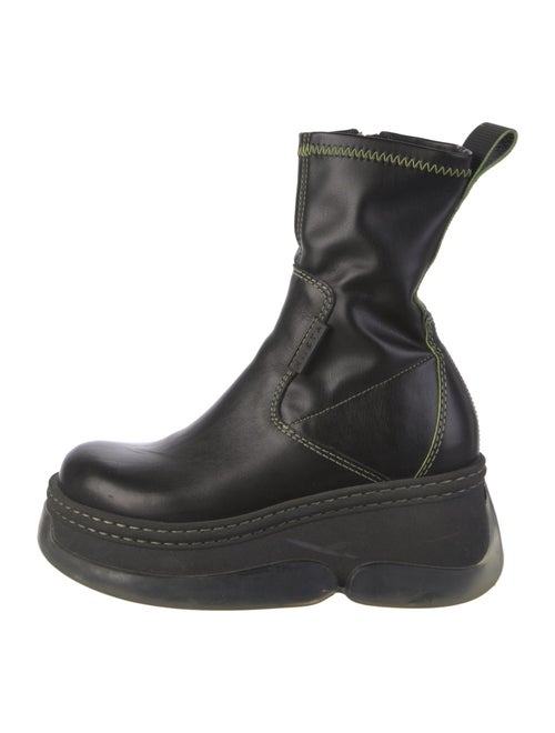 Miista Leather Sock Boots