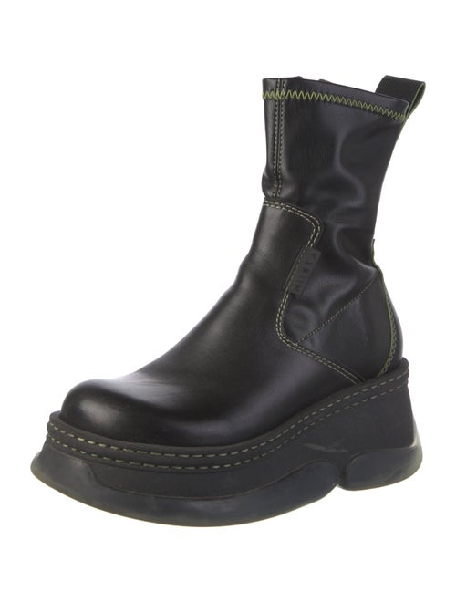Miista Leather Sock Boots