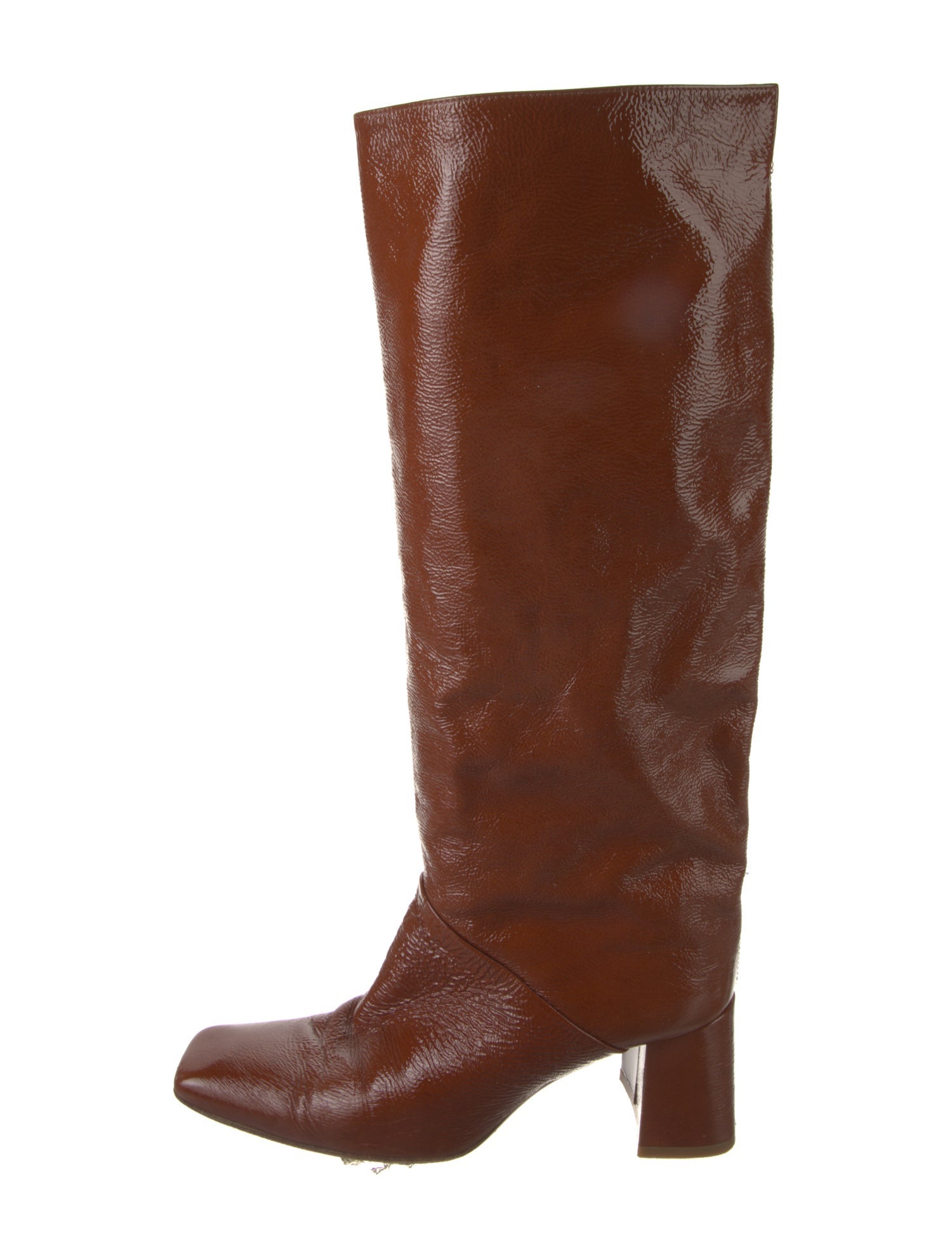 Miista Patent Leather Riding Boots