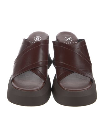 Miista Leather Slides
