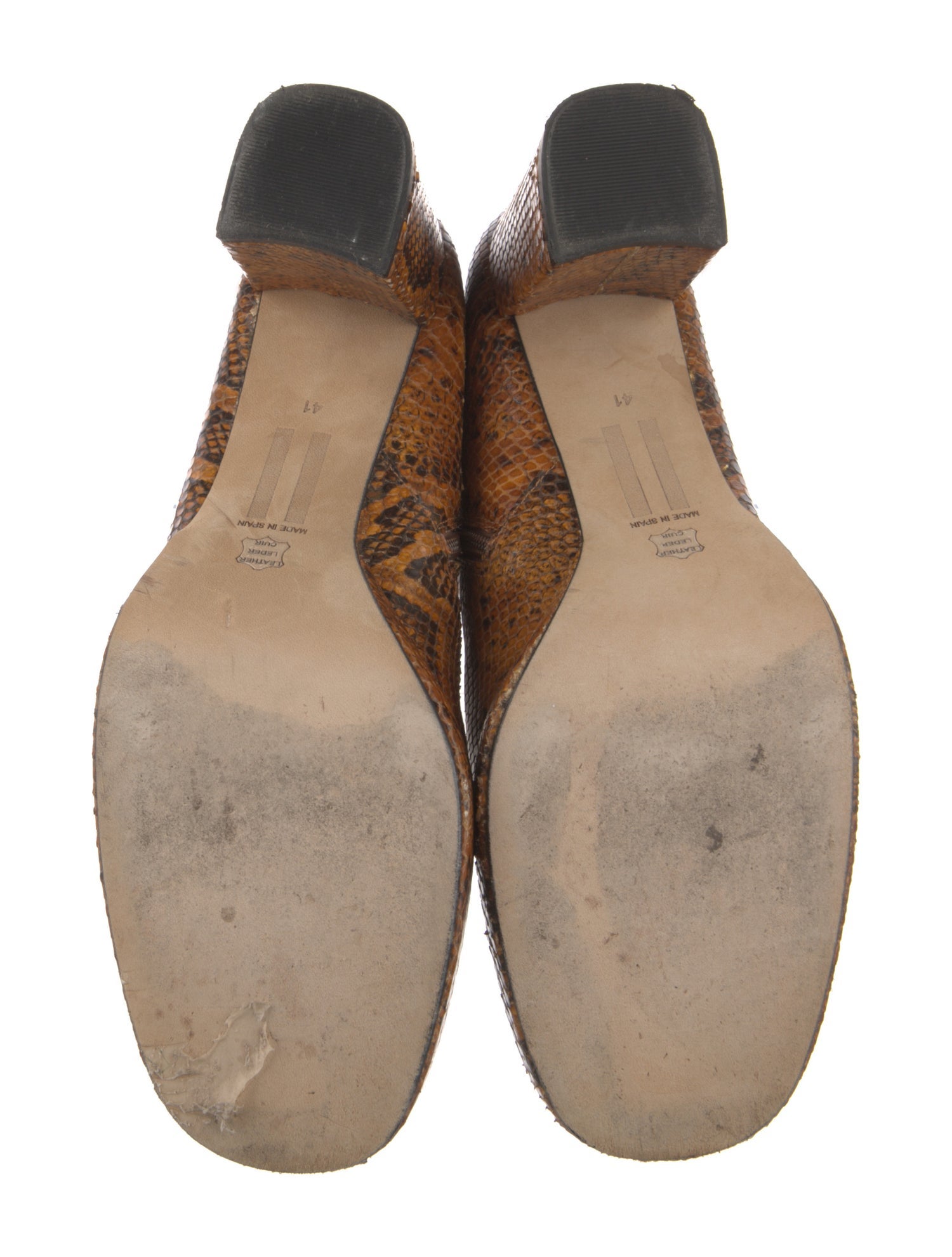 Miista Snakeskin Animal Print Boots