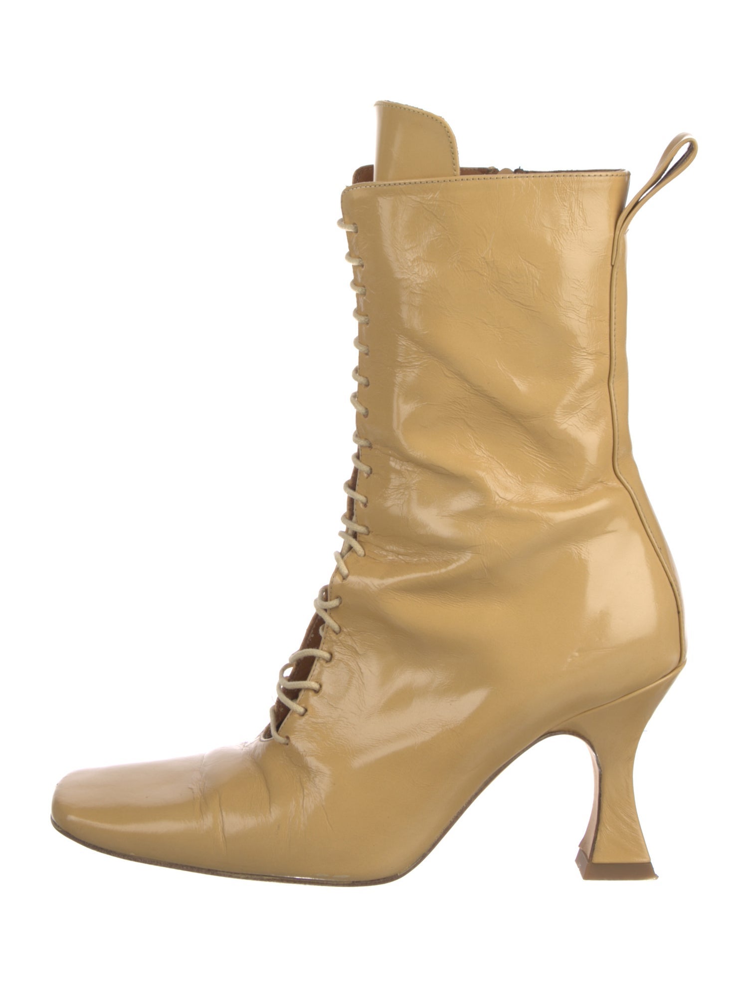 Miista Leather Lace-Up Boots