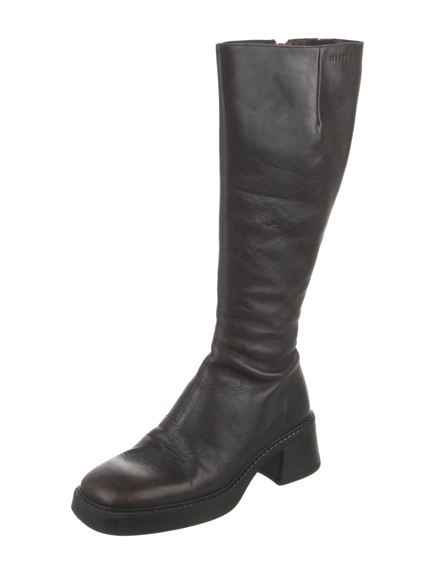 Miista Leather Riding Boots