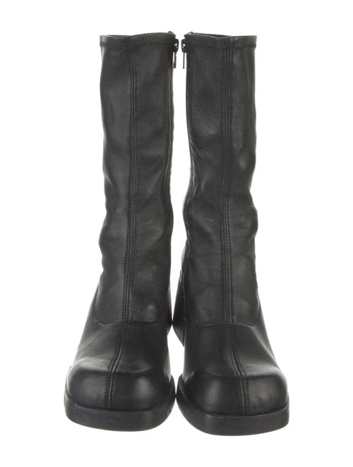 Miista Leather Sock Boots