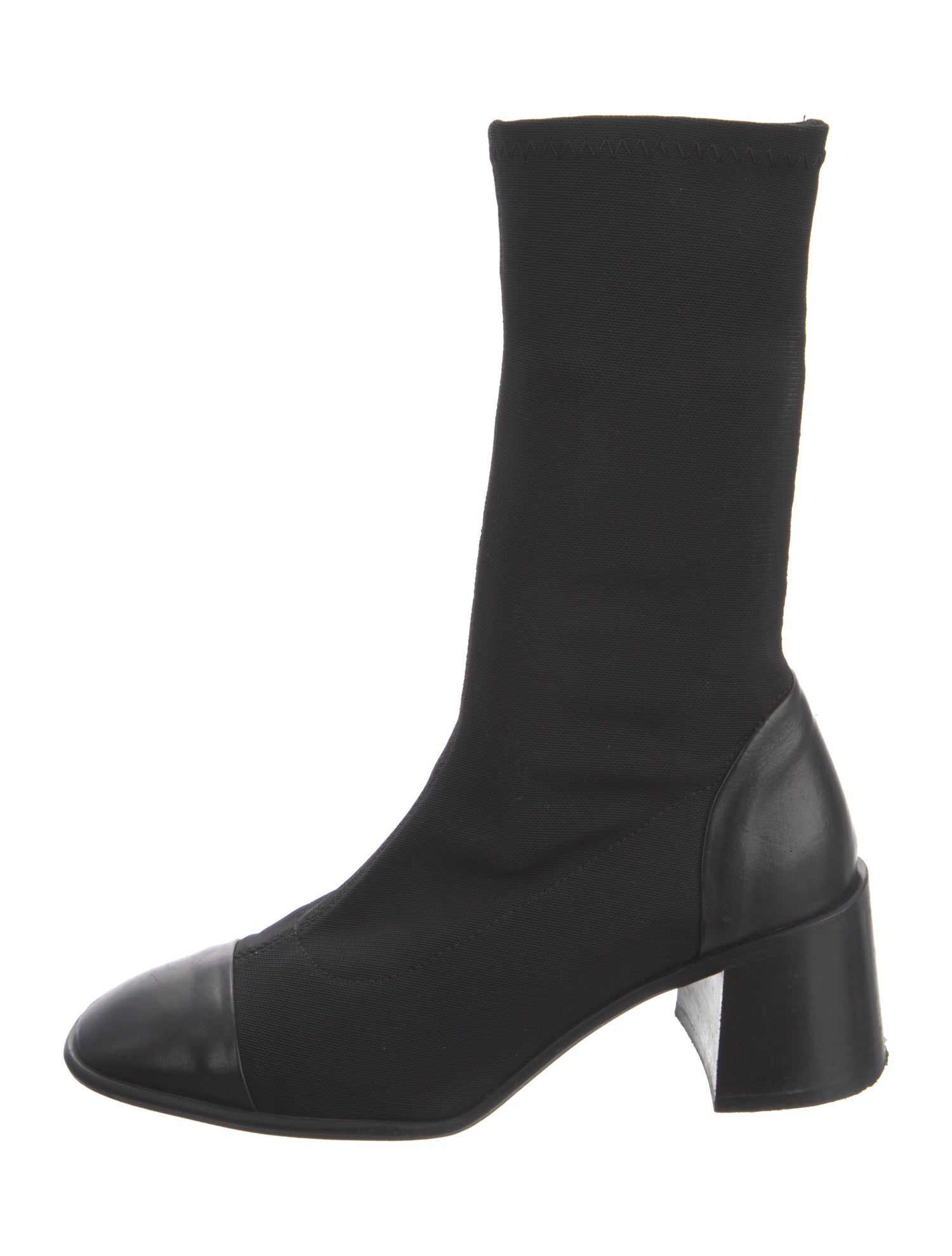 Miista Leather Sock Boots