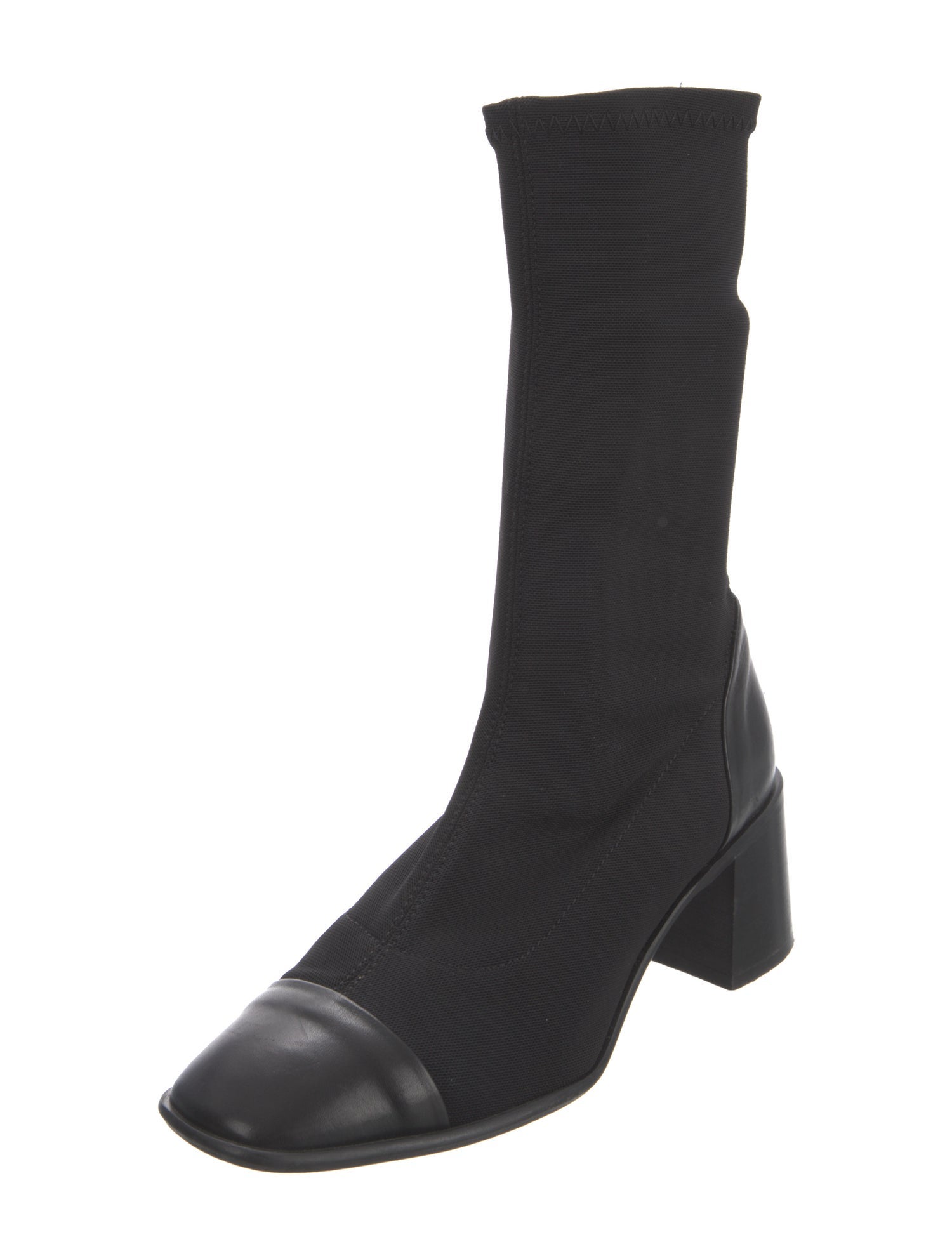 Miista Leather Sock Boots
