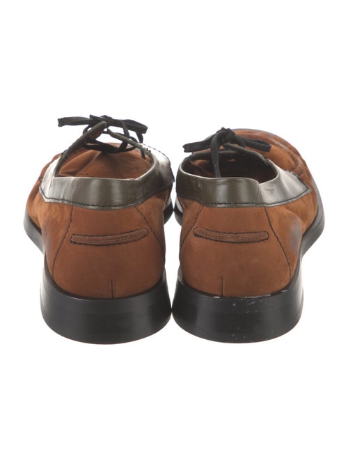 Miista Suede Colorblock Pattern Dress Loafers