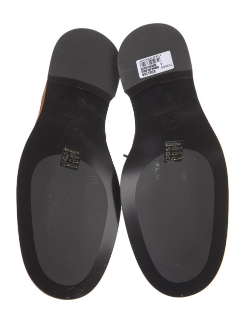 Miista Suede Colorblock Pattern Dress Loafers