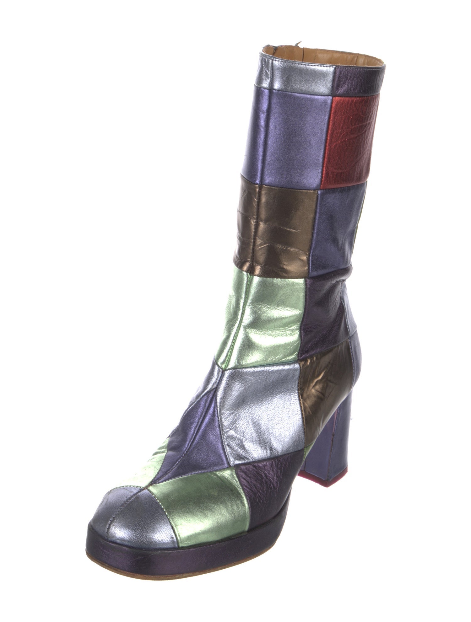 Miista Leather Patterned Boots