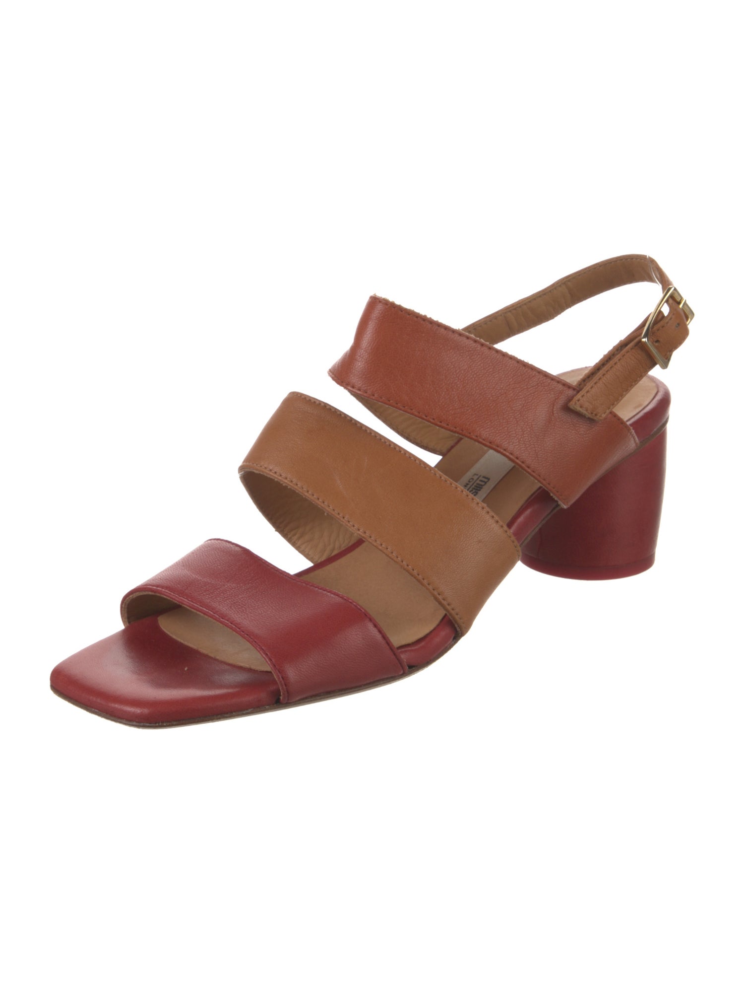 Miista Leather Slingback Sandals