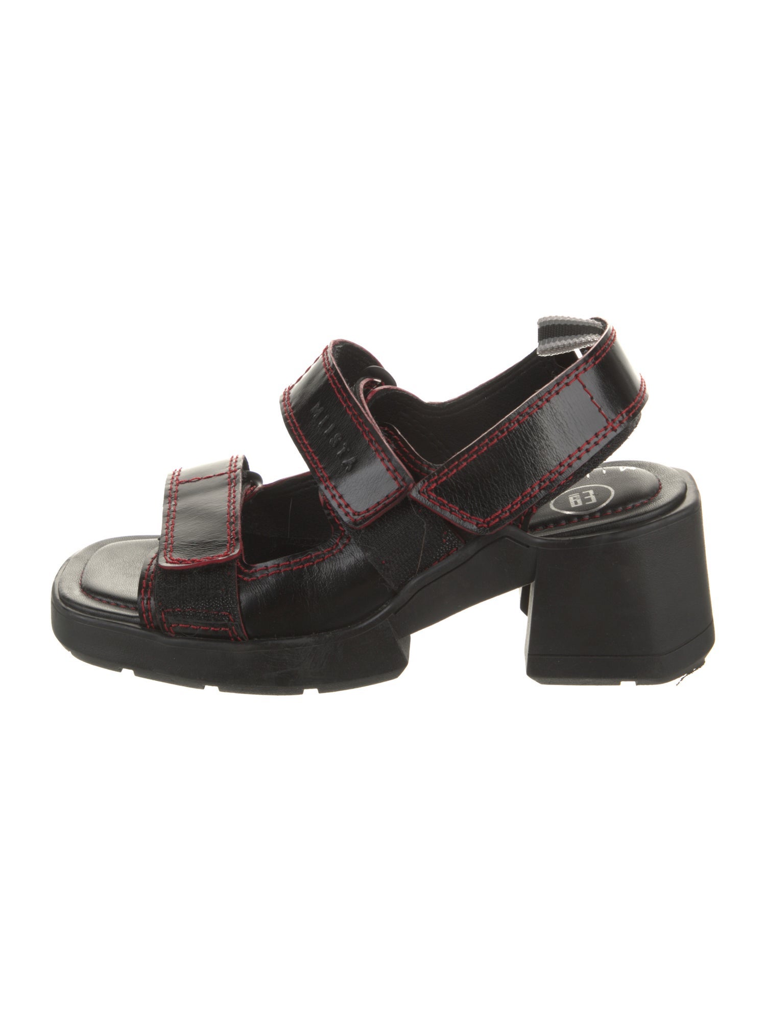 Miista Leather Slingback Sandals