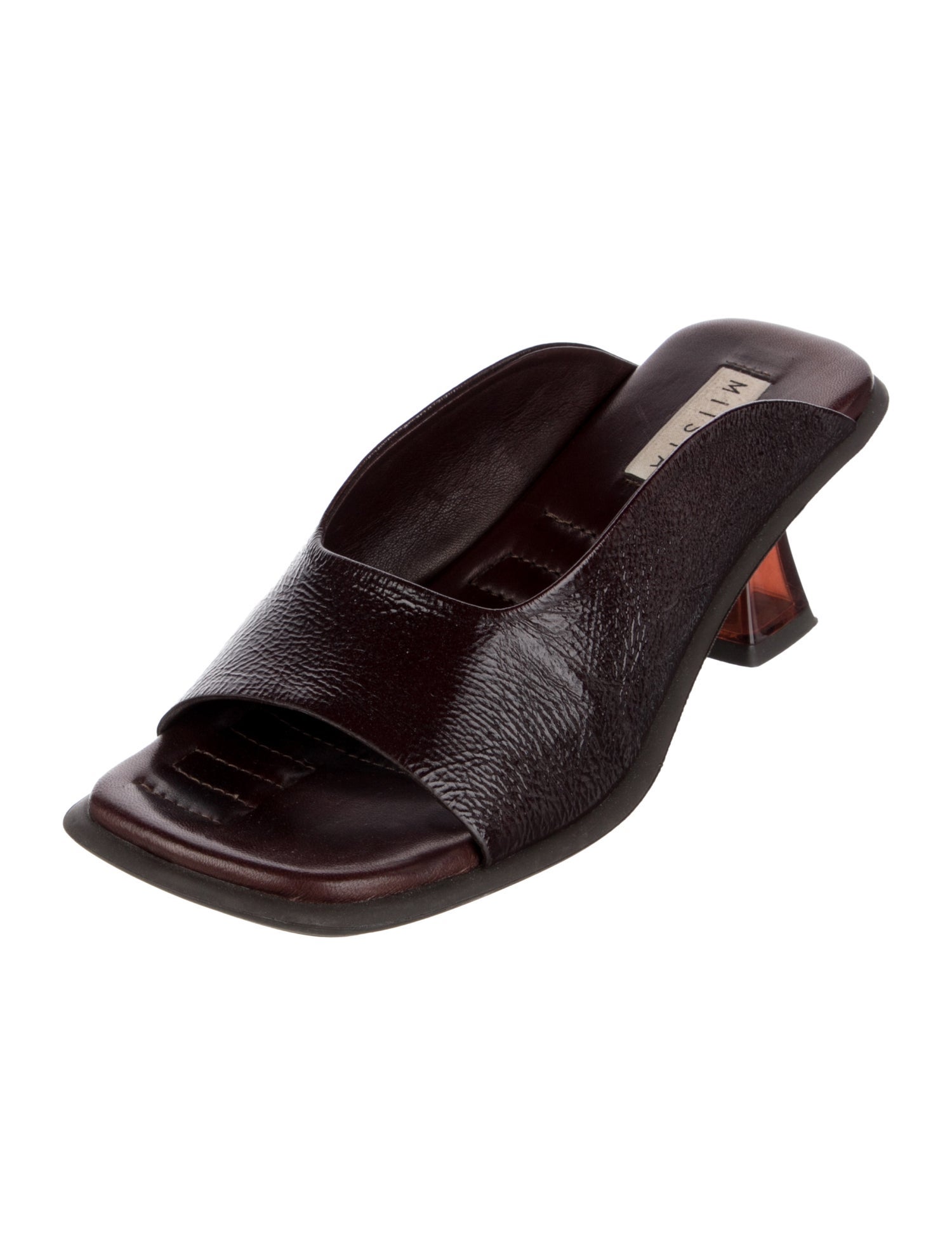 Miista Leather Slides