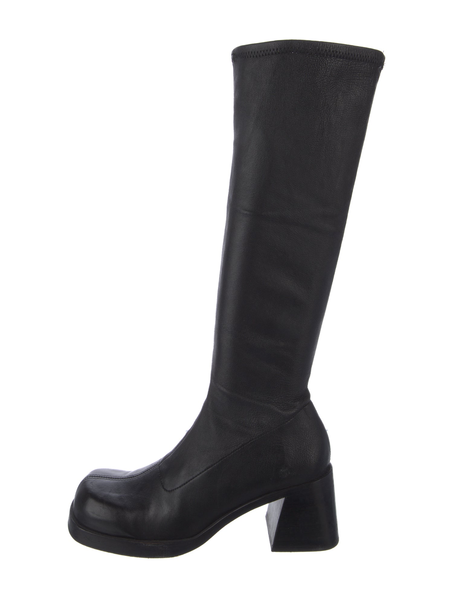 Miista Leather Sock Boots