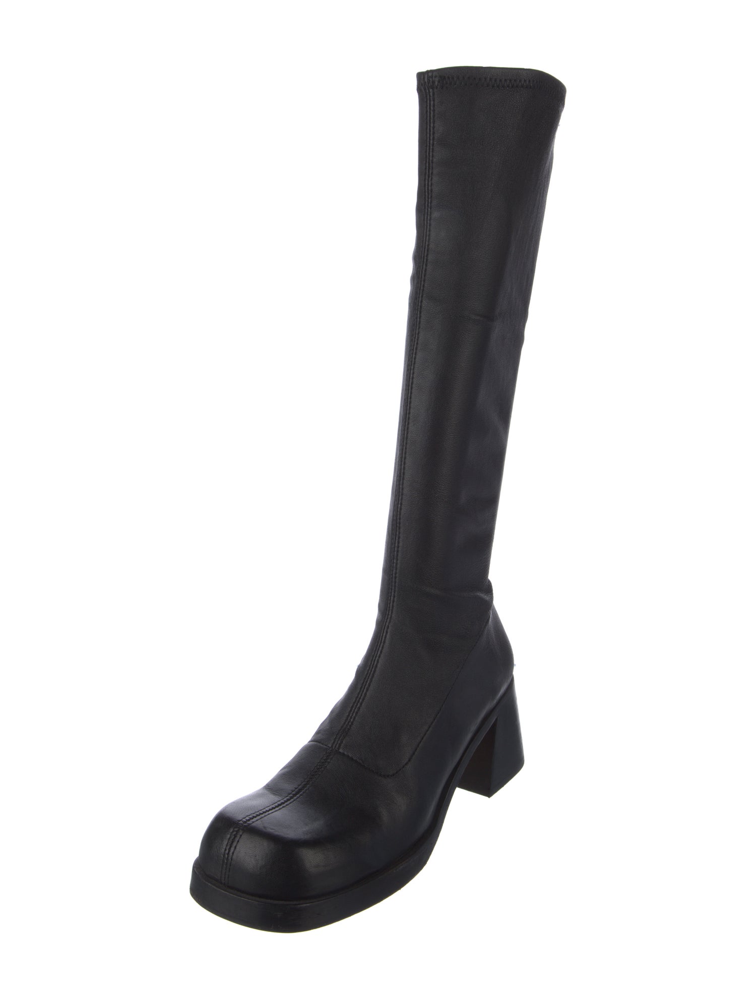Miista Leather Sock Boots