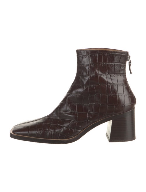 Miista Leather Printed Chelsea Boots