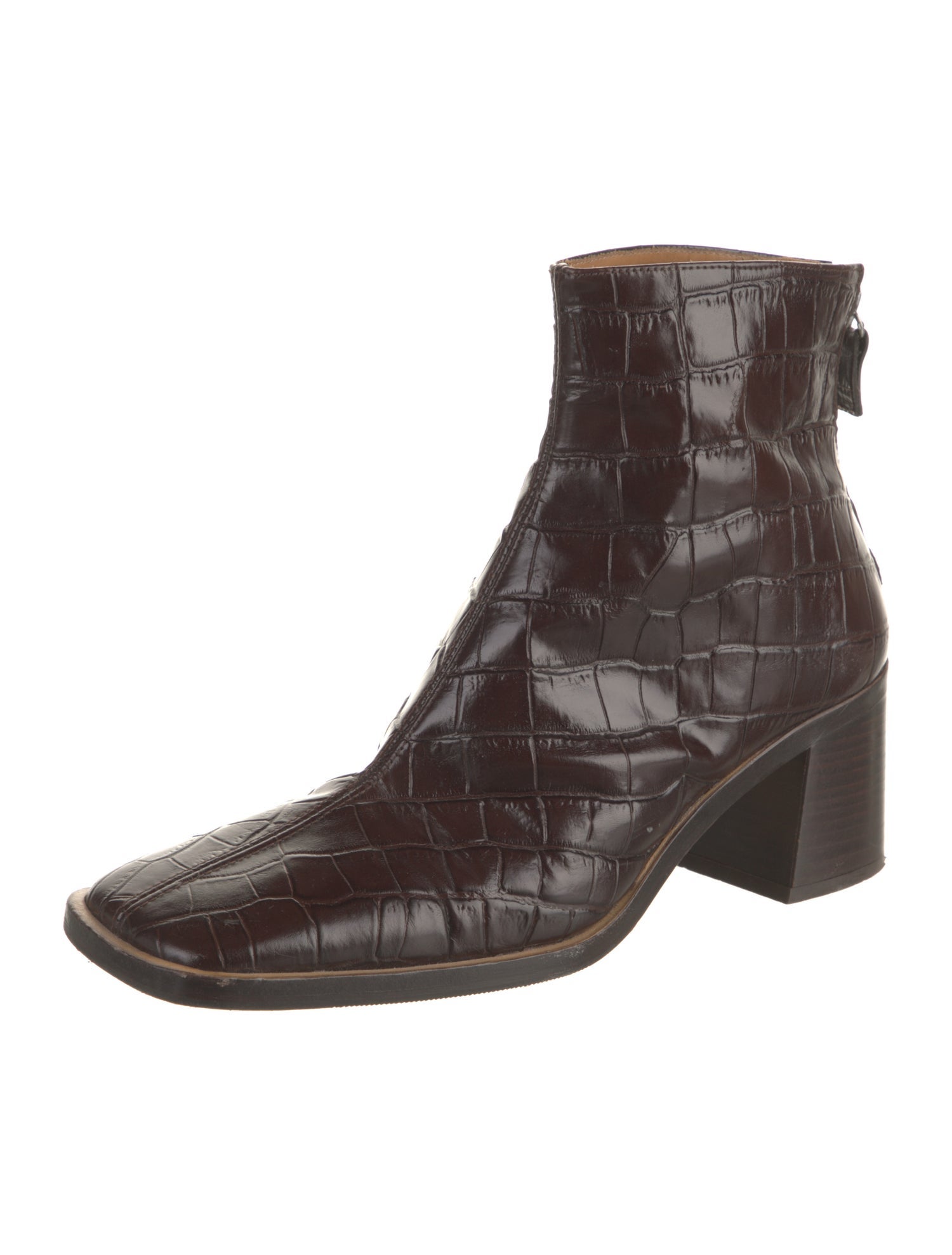 Miista Leather Printed Chelsea Boots