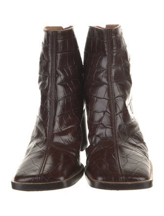 Miista Leather Printed Chelsea Boots