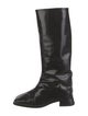 Miista Leather Distressed Accents Riding Boots