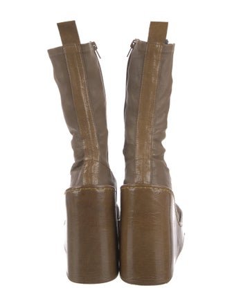 Miista Leather Sock Boots